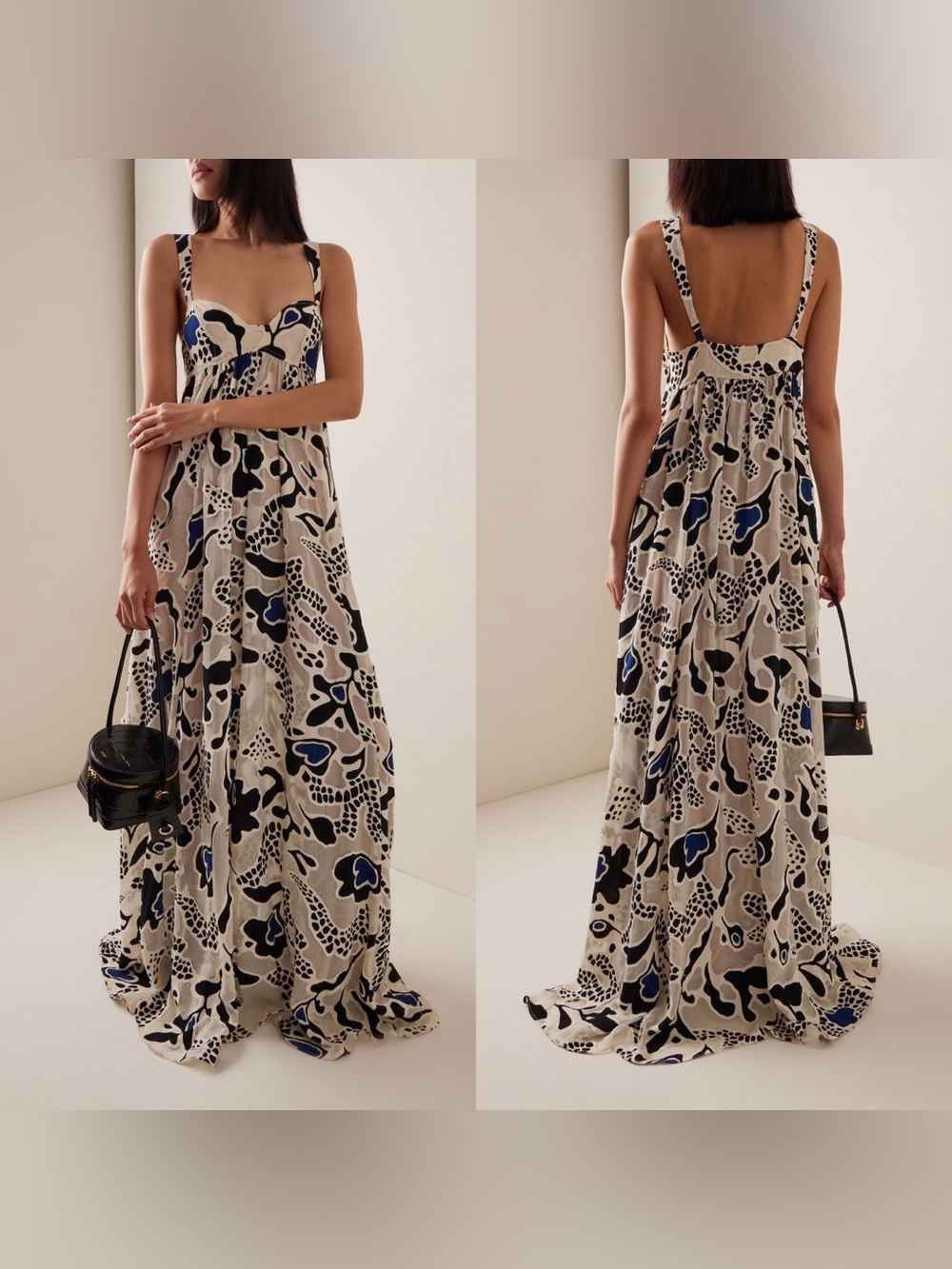Ulla Johnson Leilani Appliqué Gown Porcelain Size 12 NWT